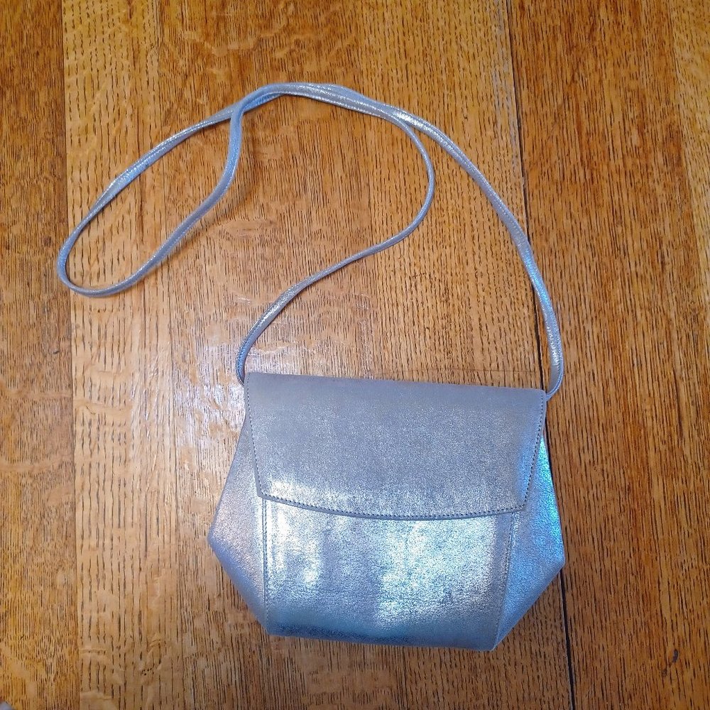 New! Zenith Purse - Silver with detachable straps ( 5253)